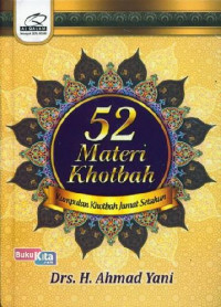 52 Materi Khotbah : Kumpulan Khotbah Jumat Setahun